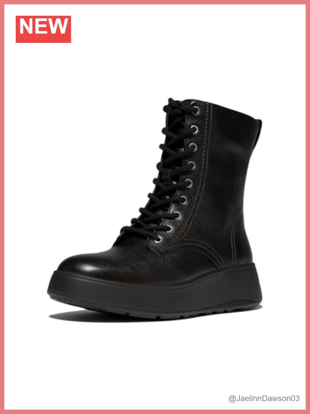 Women's Leather Lace-Up Ankle Boots Comfort Cushioned Footwear